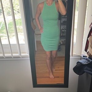 Old Navy Green Halter Mini Dress